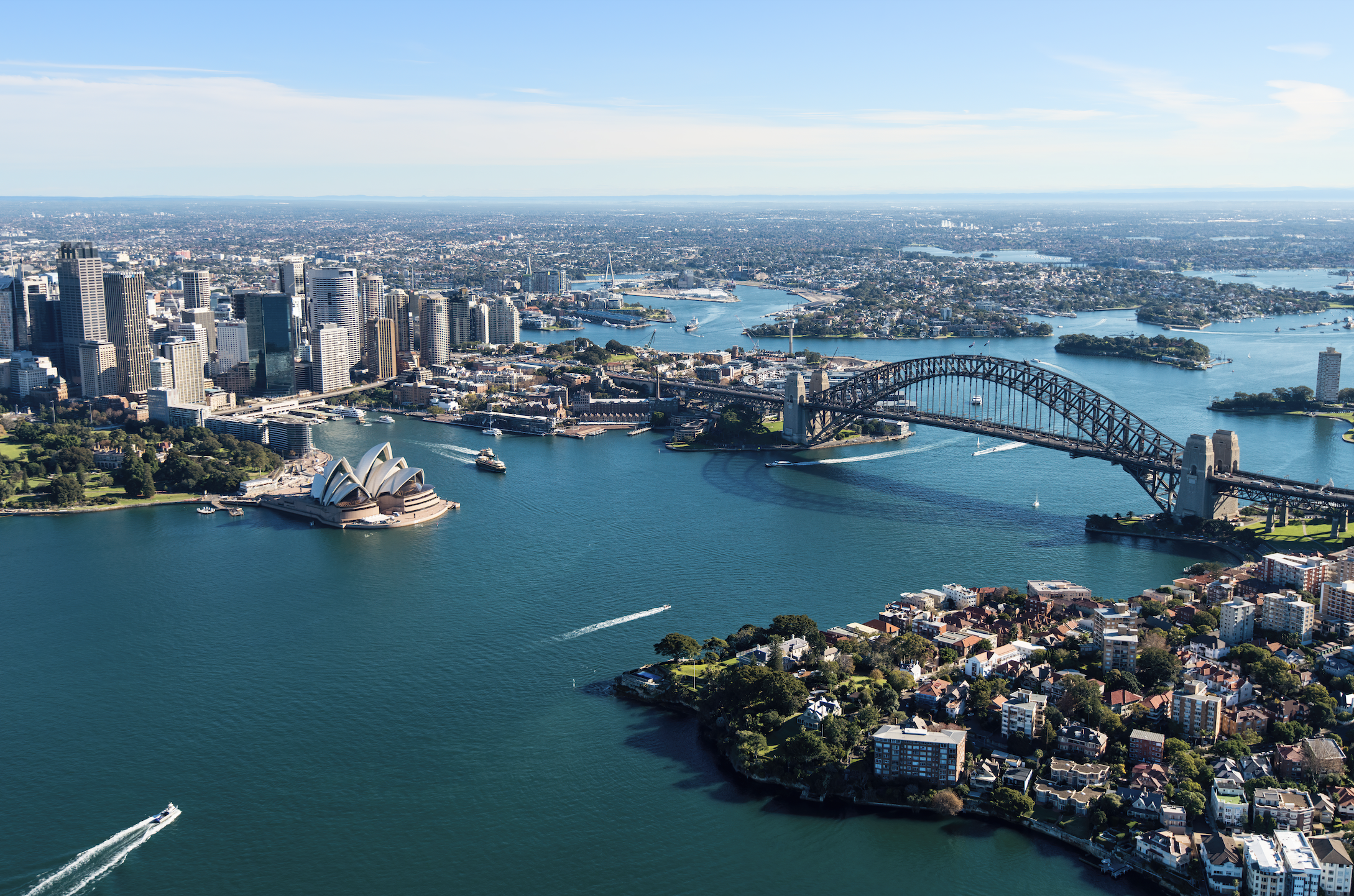 Ariel view of Sydney