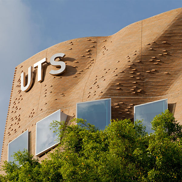 UTS Building 8 – the iconic Dr Chau Chak Wing Building was designed by the renowned architect Frank Gehry for the UTS Business School